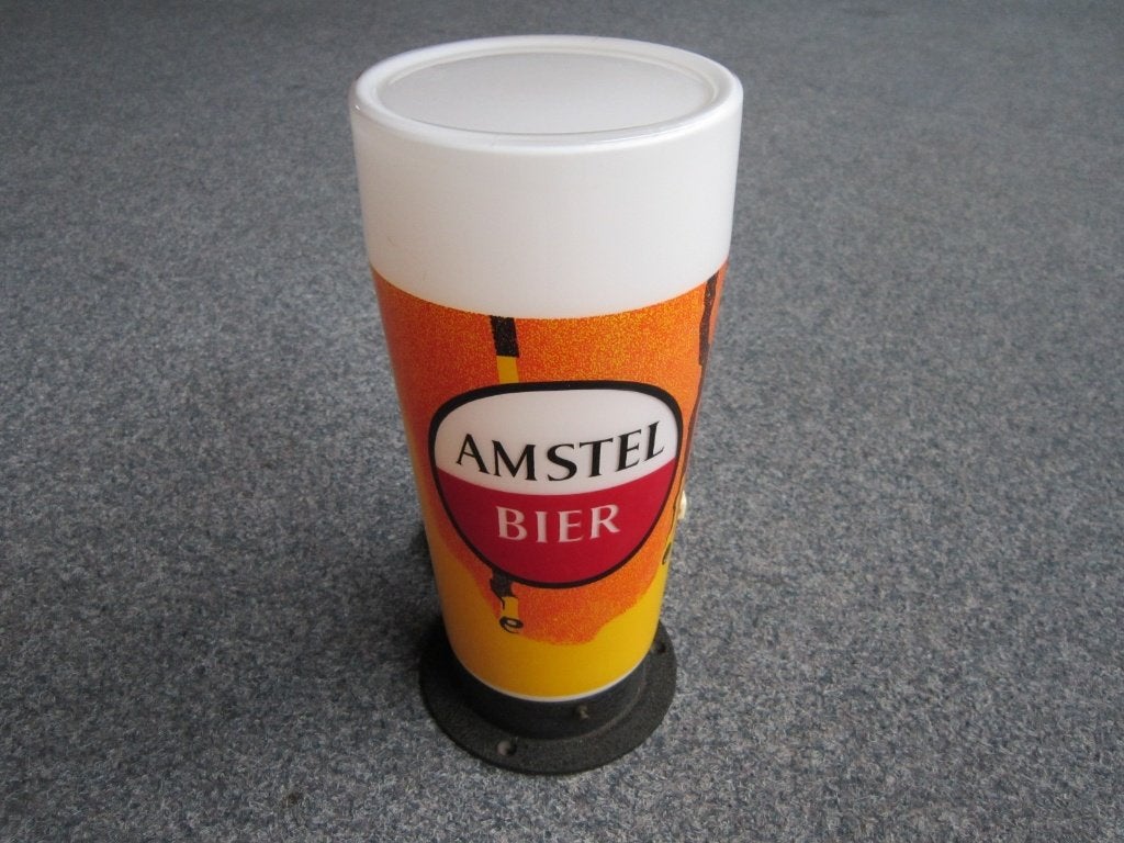 AMSTEL BIER LAMP LICHTRECLAME, Ophalen, Zo goed als nieuw, Overige typen, Amstel
