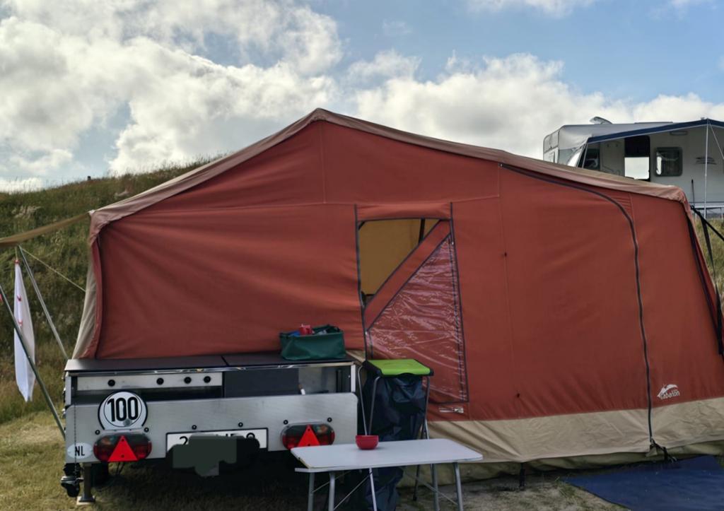 Cabanon Malawi De Luxe met keuken - met recente foto's, Caravans en Kamperen, Vouwwagens, Ophalen, Tot en met 3, Cabanon, Aanwezig