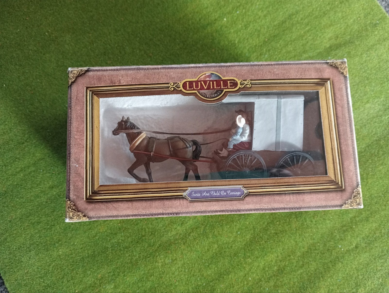 Luvville Collectables Santa And Child On Carriage, Ophalen of Verzenden, Zo goed als nieuw