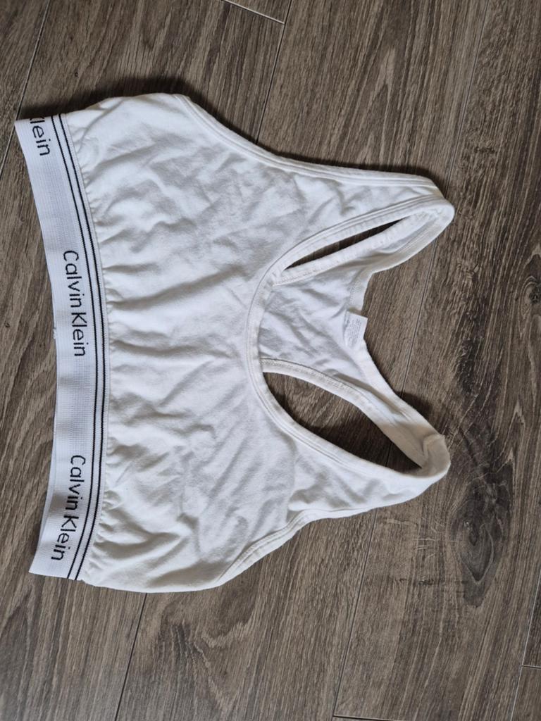 Calvin Klein witte bralette - Maat M, Calvin Klein, Ophalen of Verzenden, Wit, BH