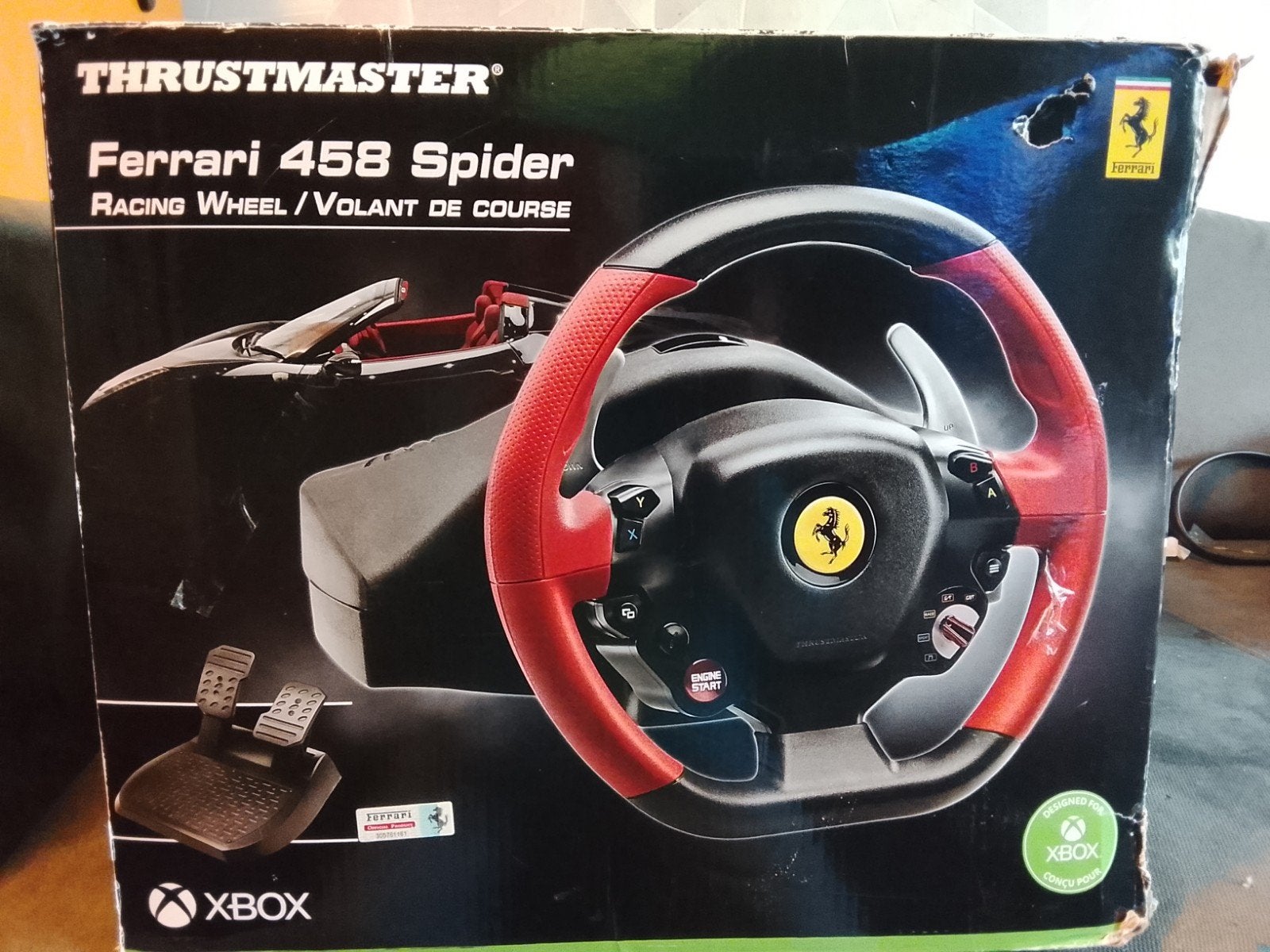 Thrustmaster Ferrari 458 Spider Racing Wheel voor Xbox, Ophalen of Verzenden, Zo goed als nieuw, Stuurtje of Sportattribuut, Xbox One