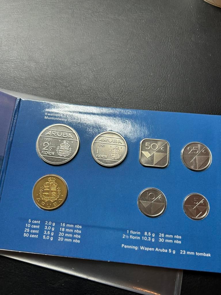 Aruba 1991 muntset, Verzamelen, Verzenden, 1980 tot heden, Buiten Europa