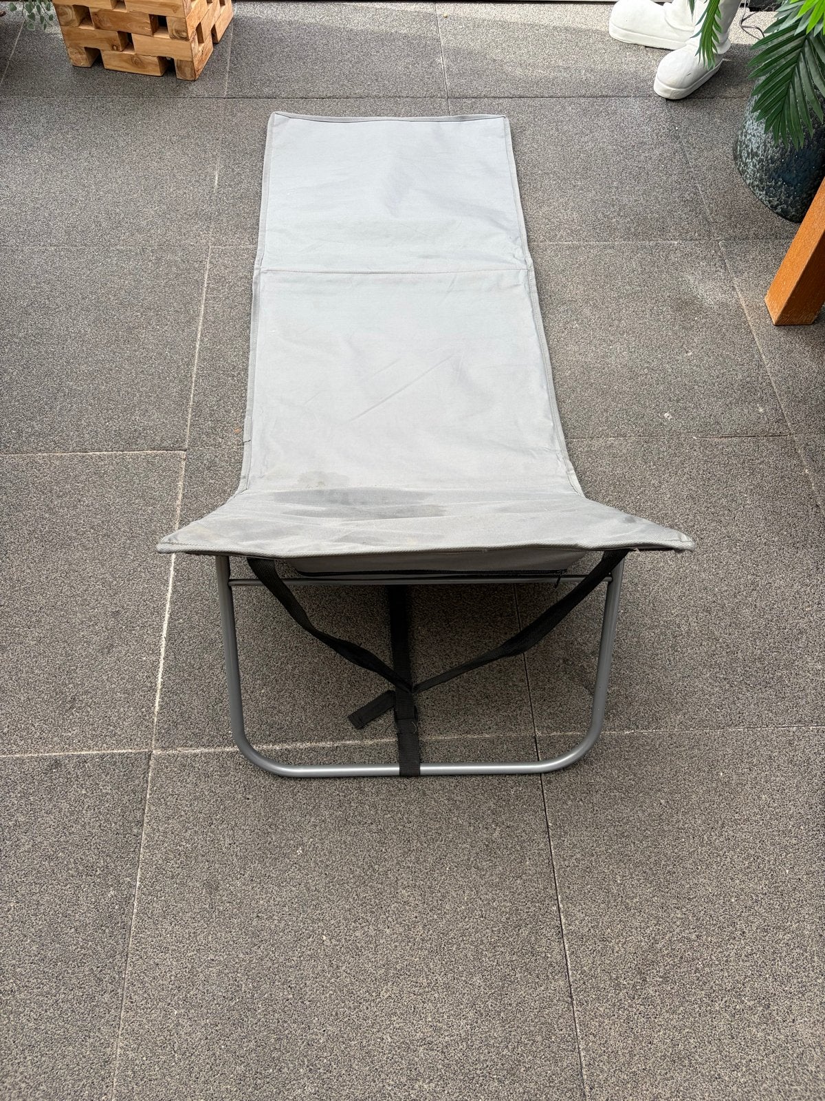 Opvouwbare Strandmat / Ligstoel - Ideaal voor Strand en Tuin, Gebruikt, Ophalen of Verzenden, Met standaard, Eenpersoons