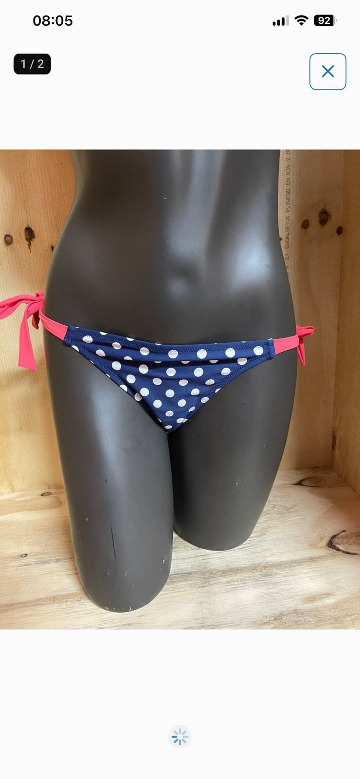 Antigel by lise charmel strik bikini slip maat 40, Verzenden, Nieuw, Blauw, Overige typen