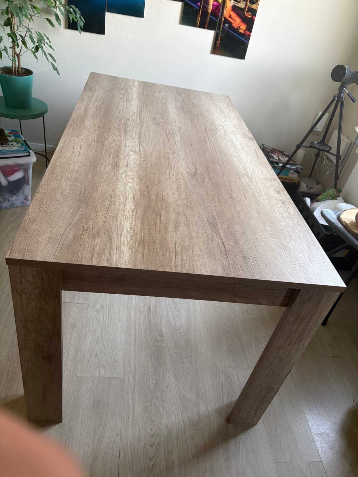 Mooie eettafel licht eiken kleur, Huis en Inrichting, Tafels | Eettafels, Ophalen, 50 tot 100 cm, Zo goed als nieuw, 150 tot 200 cm