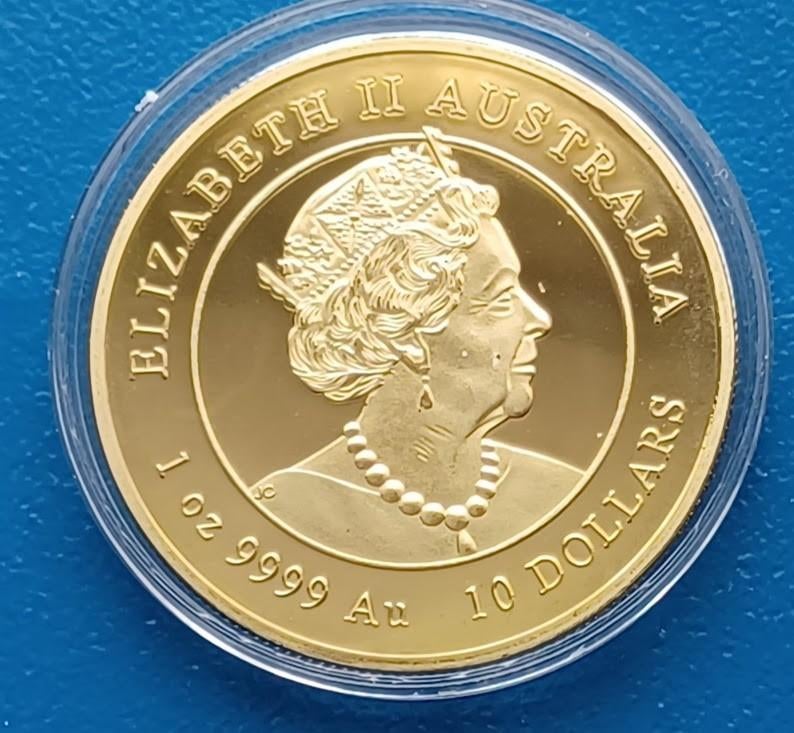 Australië Elisabeth II Jaar v.d. Tijger - 10 Dollars Replica, Verzenden, Overige materialen, Buitenland