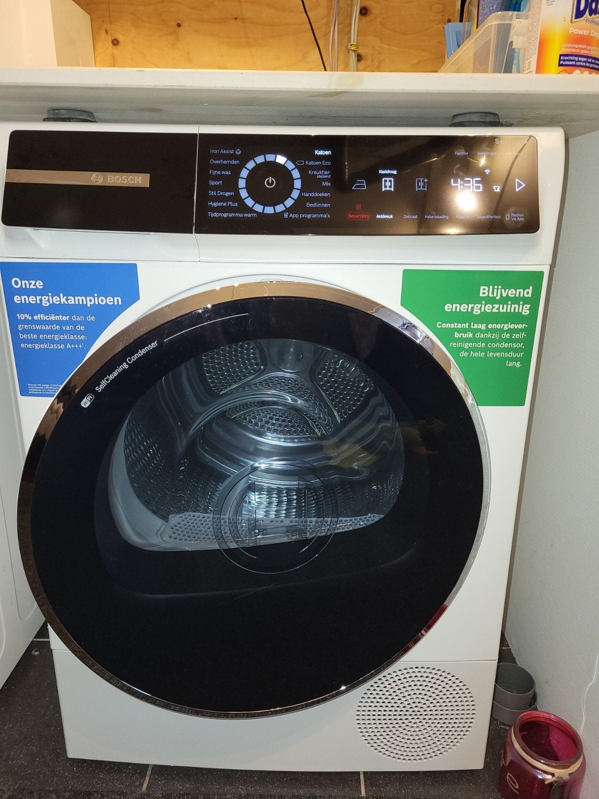 Bosch WQB246C7NLB Serie 8 Warmtepompdroger - Zeer Zuinig, Overige typen, 8 tot 10 kg, Nieuw, Ophalen of Verzenden