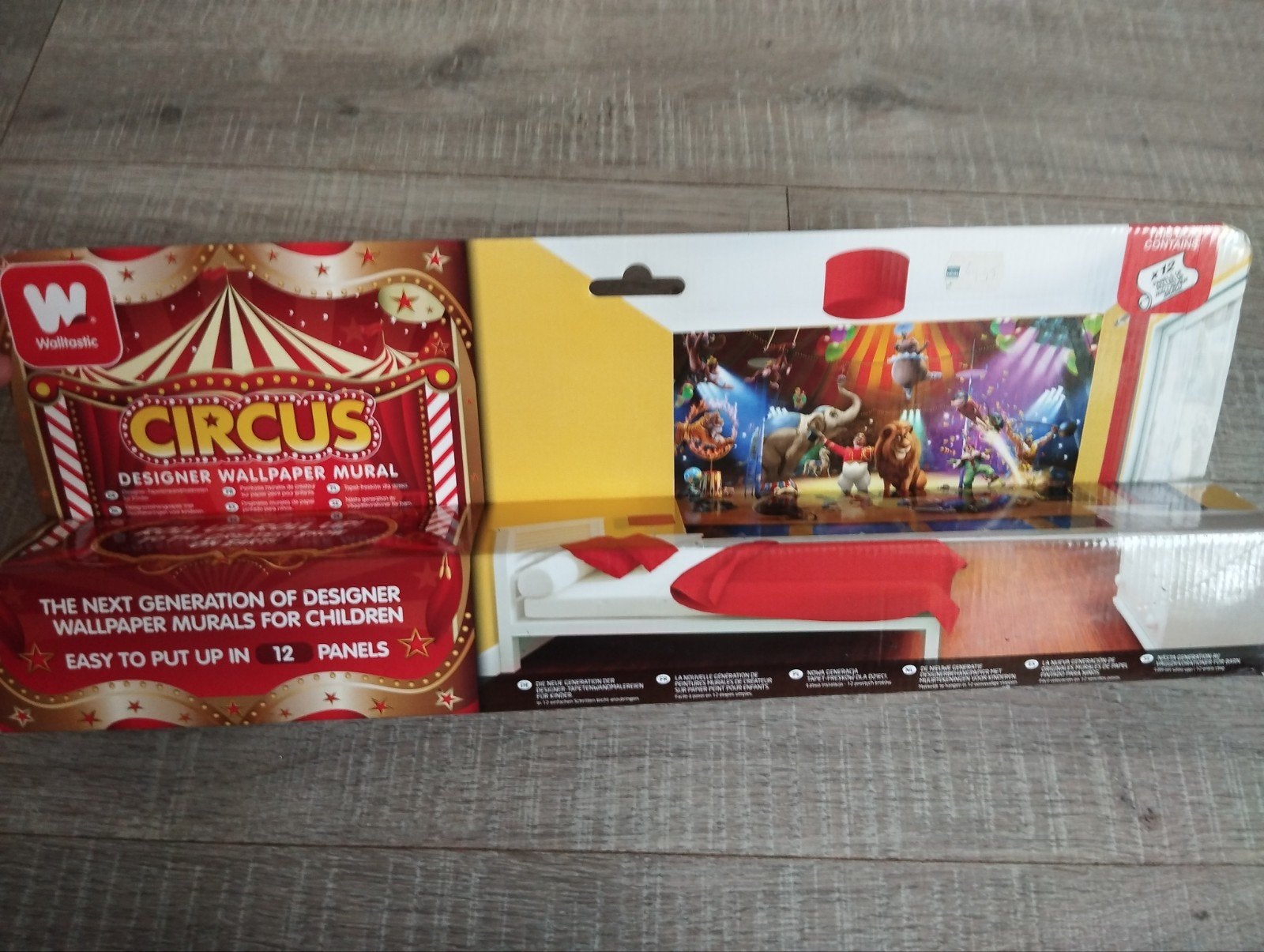 Walltastic Circus Designer Fotobehang Kinderkamer, Ophalen, Meerkleurig, Walltastic, Fotobehang