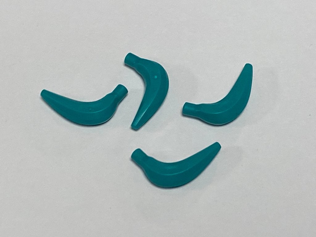 Partij Lego 4x nieuwe banaan / banana in diverse kleuren