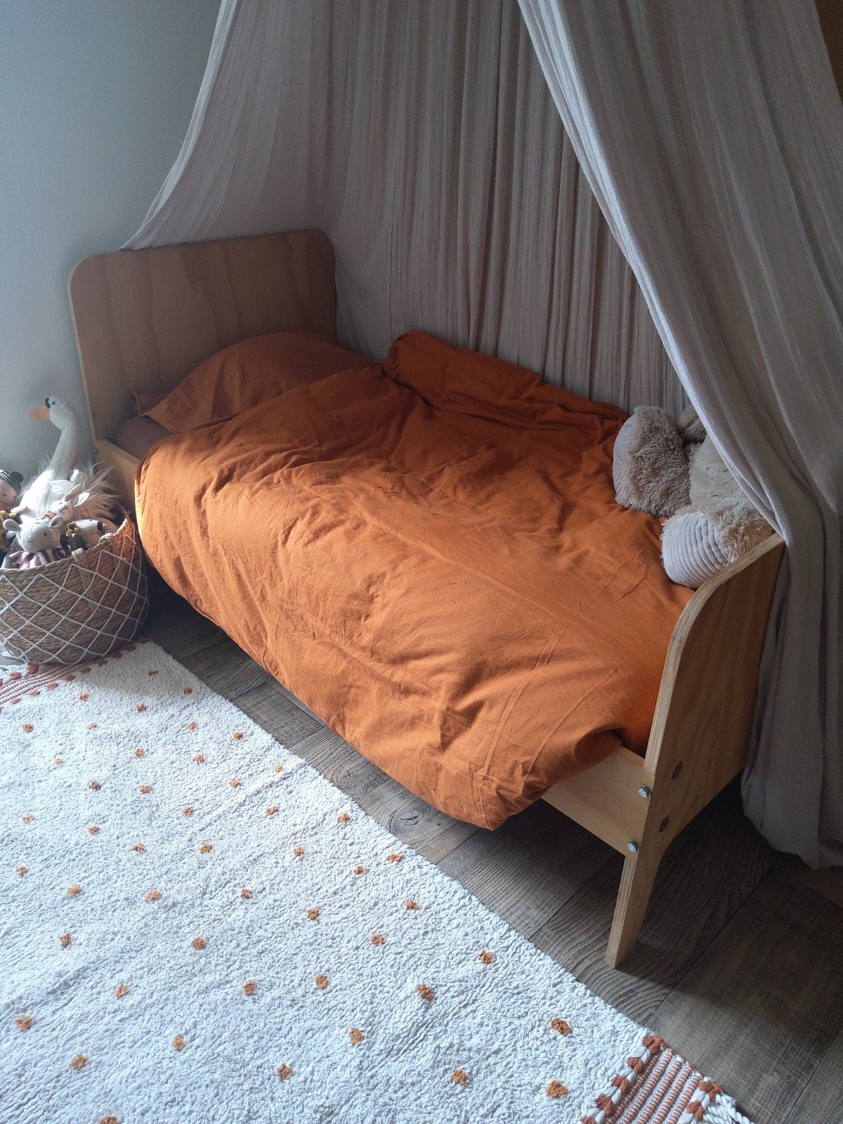Peuterbed, Ophalen, 140 tot 160 cm, 70 tot 85 cm, Matras