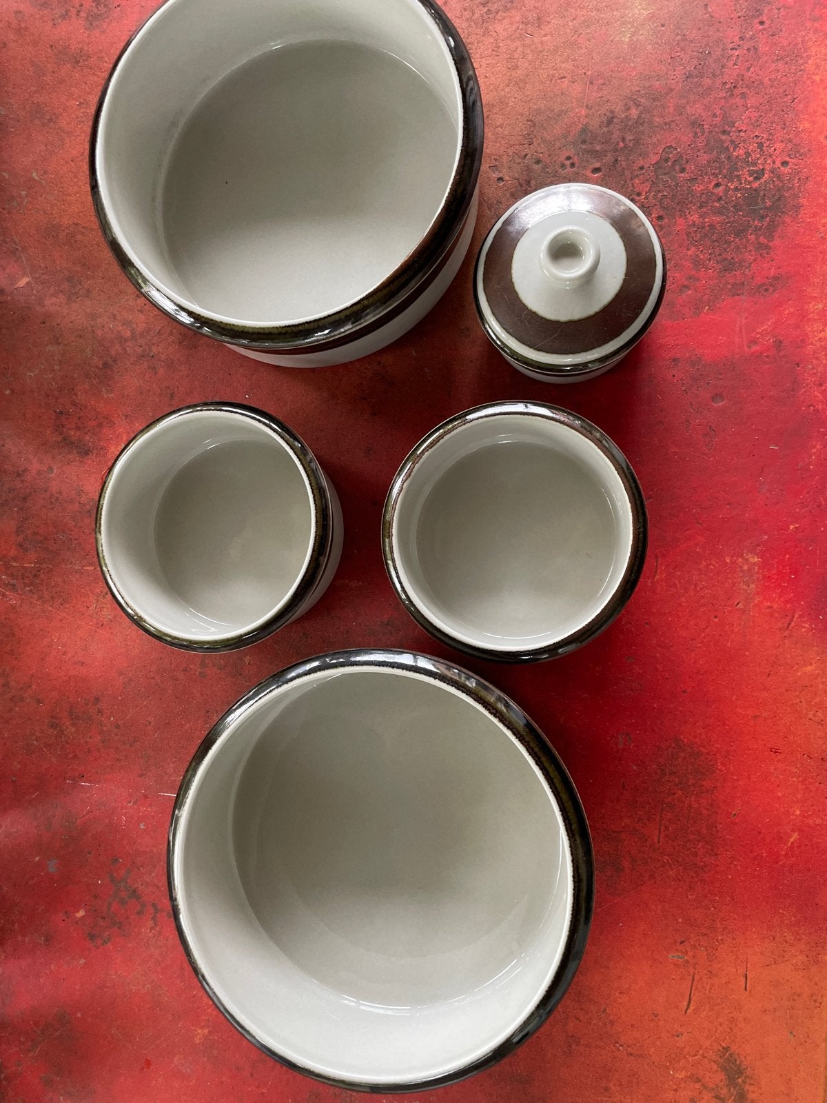 Vintage Arabia Karelia servies set - 5 stuks, Ophalen of Verzenden