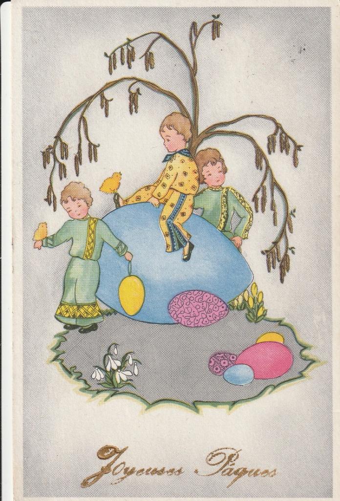 paaskaart, Verzenden, Voor 1920, Sterren en Beroemdheden