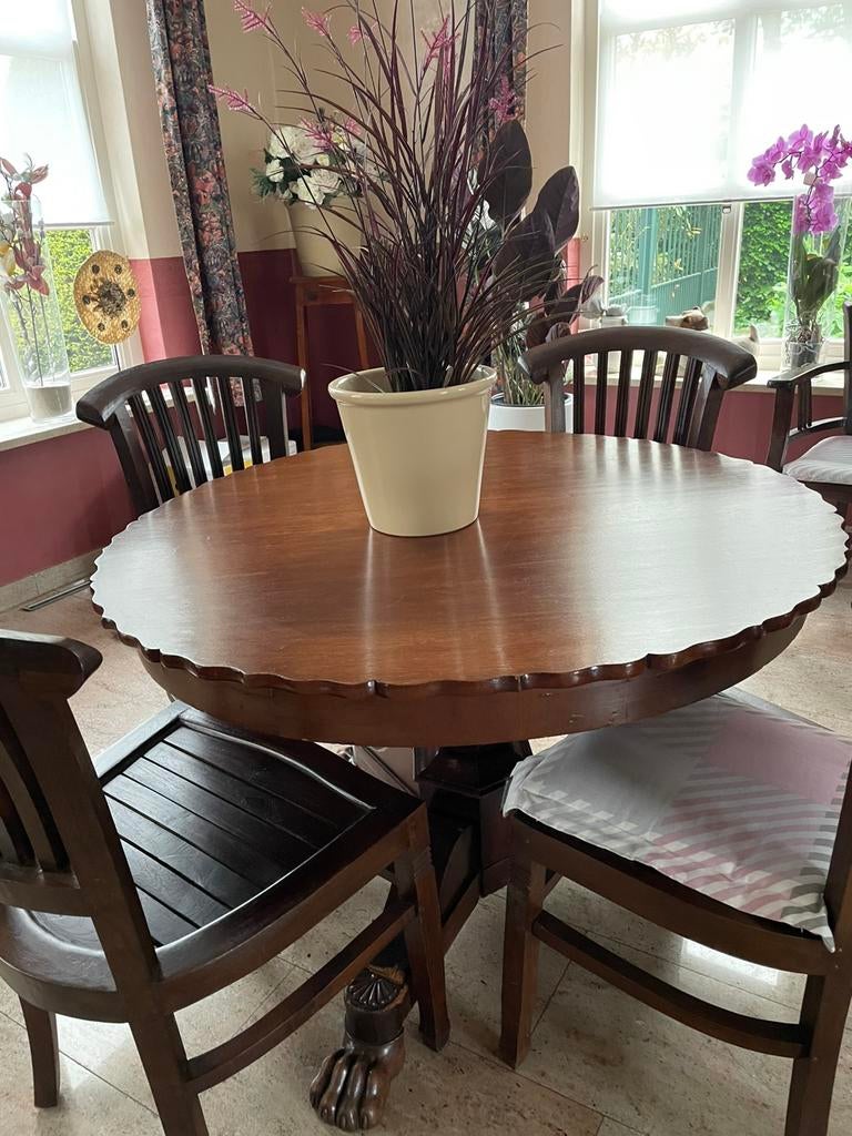 Klasieke eethoek, Ophalen, Gebruikt, Rond, 50 tot 100 cm