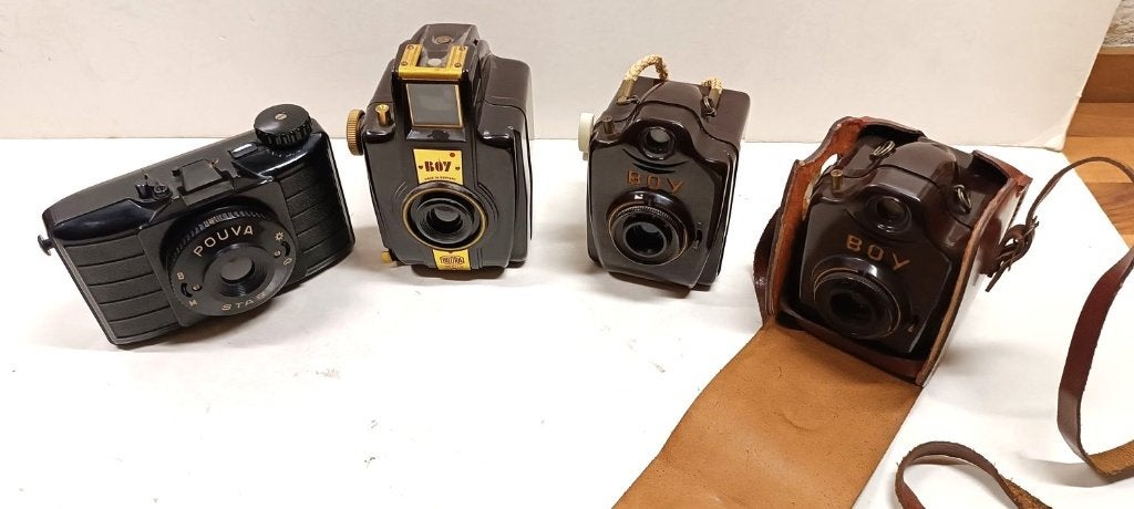 Kleine Sammlung alter Fotoapparate, Verzamelen, Fotografica en Filmapparatuur, Ophalen of Verzenden, Voor 1940, Fototoestel