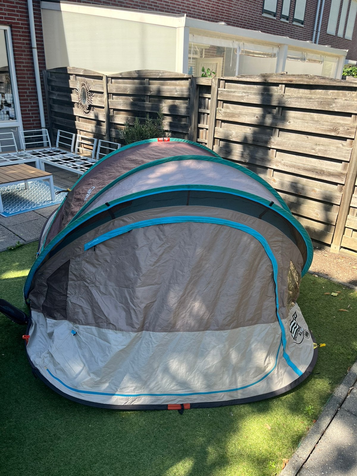 Quechua 2 Seconds XL Air tent - 2-persoons pop-up tent, Caravans en Kamperen, Tenten, Ophalen, Gebruikt, Tot en met 2