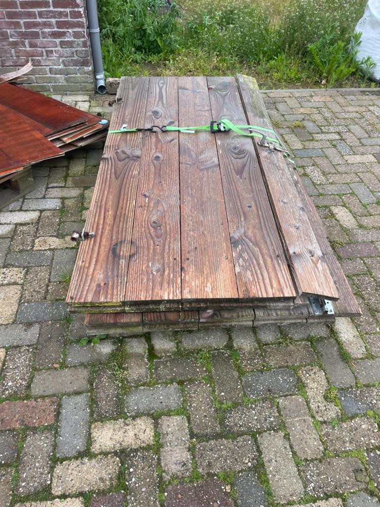 Dubbele Schutting deur, Minder dan 25 mm, Ophalen of Verzenden, Plank, Minder dan 200 cm
