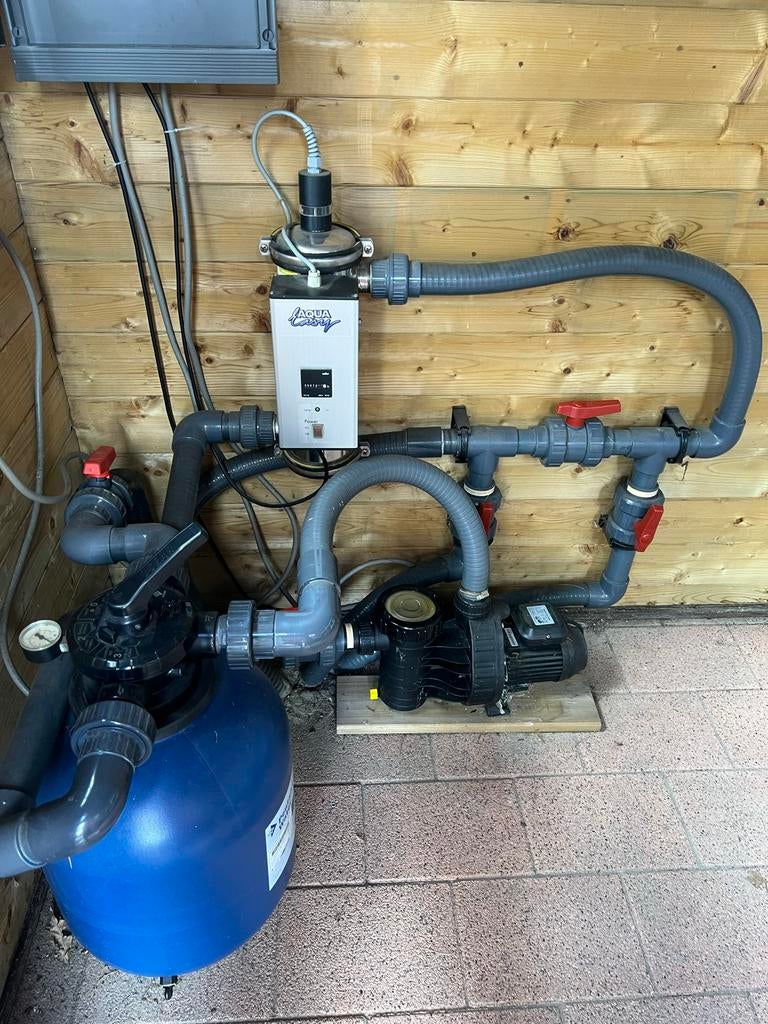 Zwembad filterinstallatie met pomp en Aqua Easy unit, Ophalen, Gebruikt, Zwembadpomp