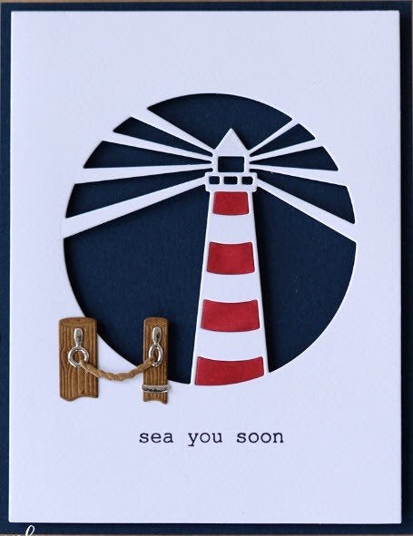 2 snijmallen Lighthouse Collage Vuurtoren van Memory Box, Ophalen of Verzenden, Nieuw, Overige thema's, Pons of Mal