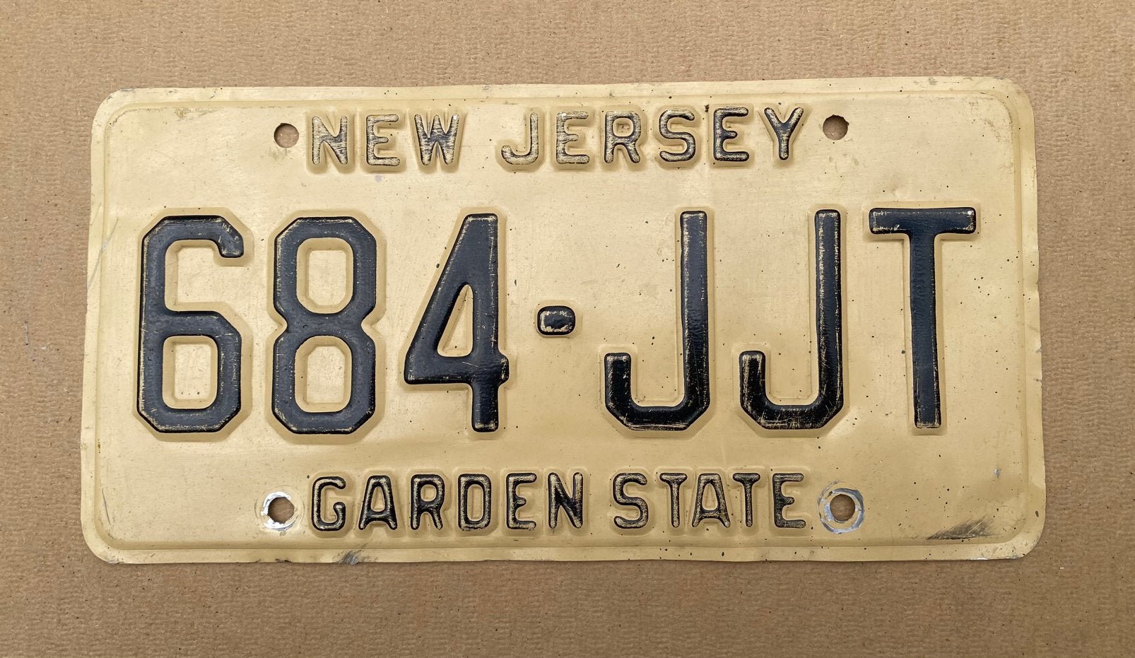 Kentekenplaat USA New Jersey, Verzamelen, Ophalen of Verzenden, Gebruikt, Auto's