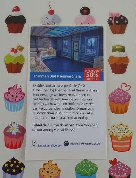 Thermen Bad Nieuweschans kortingsbon 2e persoon 50% korting, Drie personen of meer, Kortingsbon, Spa of Sauna