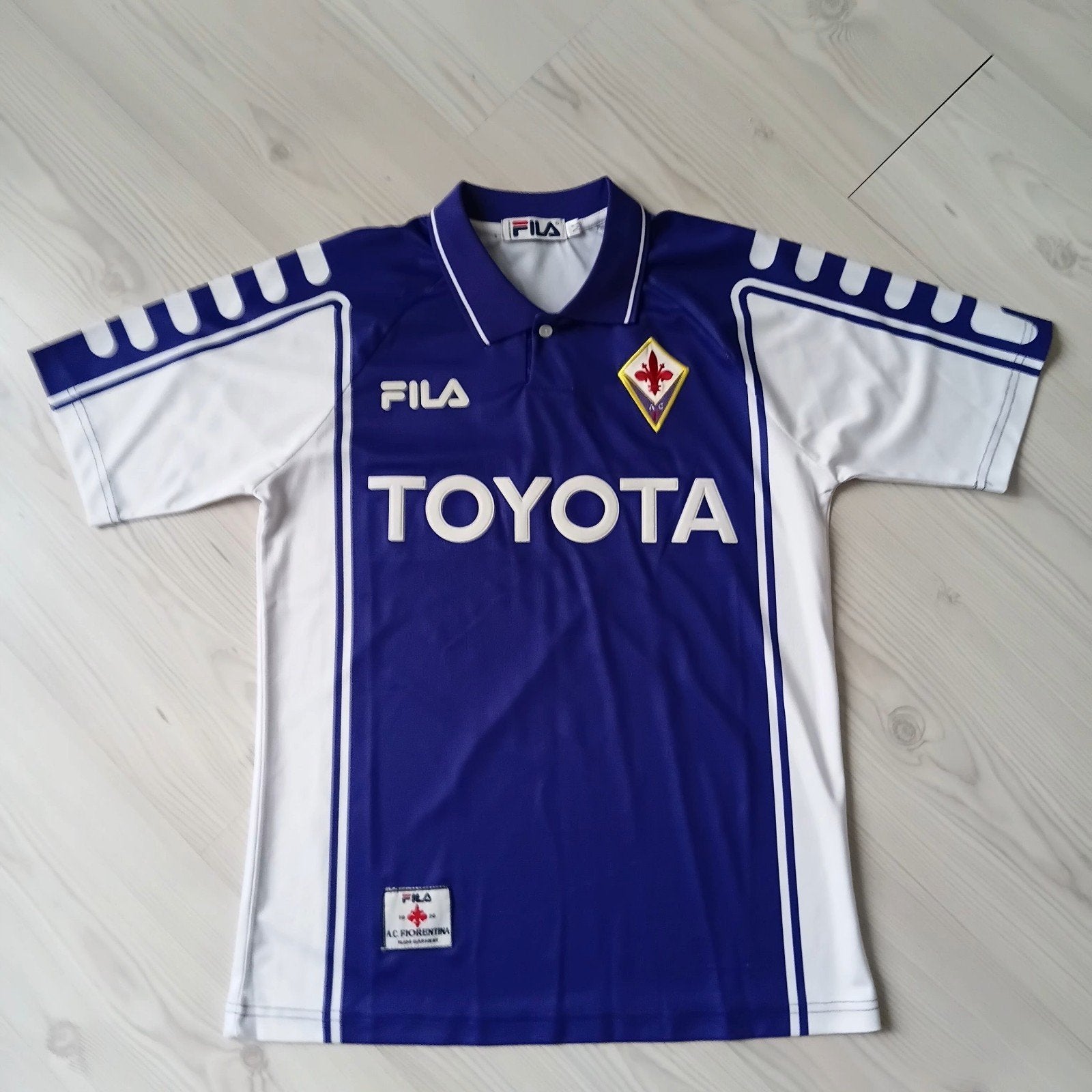 Fiorentina retro voetbalshirt in size medium, Ophalen of Verzenden, Zo goed als nieuw, Shirt