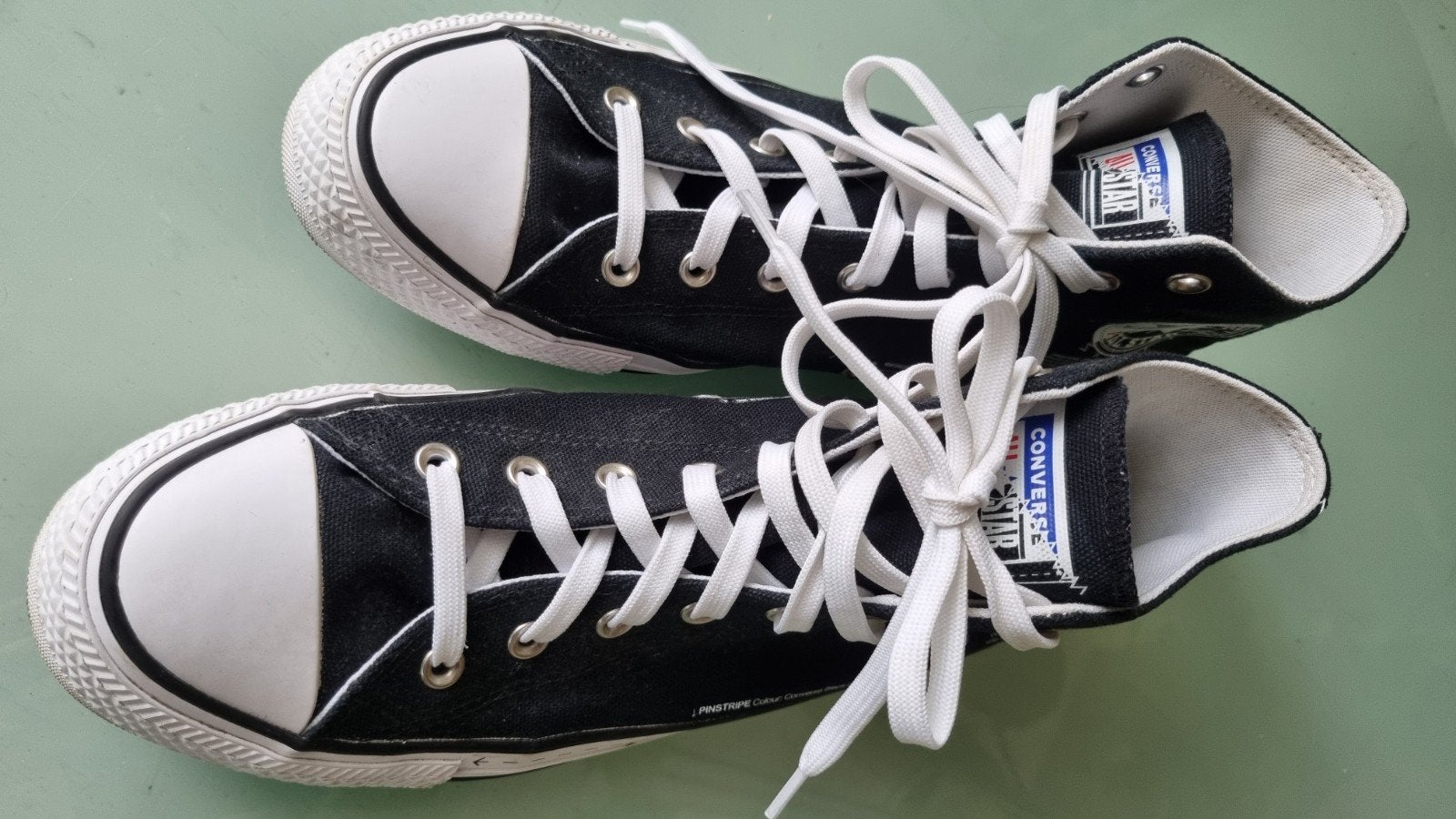 Converse All Star Chuck Taylor High Top Sneakers Zwart, Ophalen of Verzenden, Zo goed als nieuw, Zwart