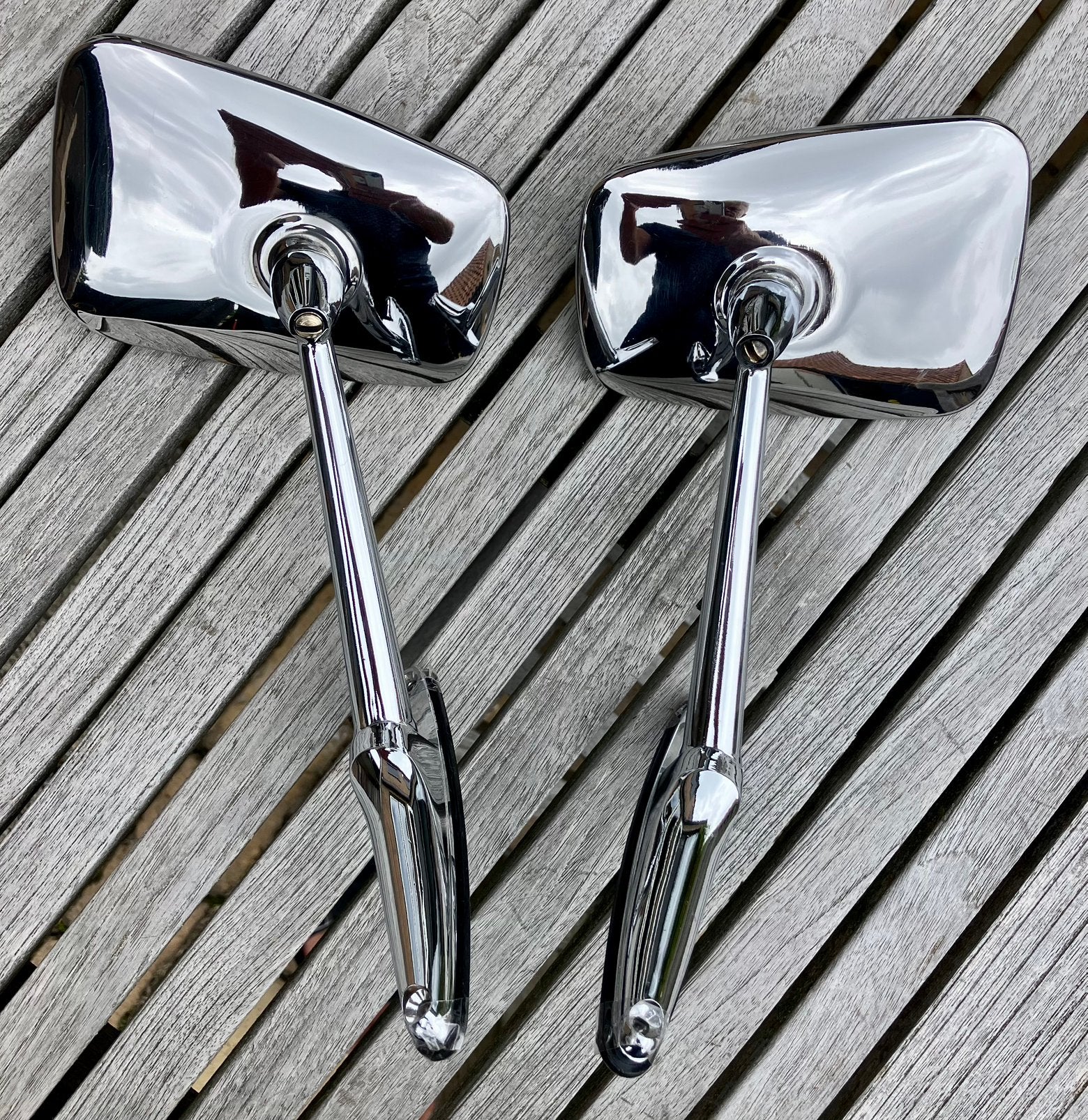 Chrome oldtimer spiegels Frans model, Ophalen of Verzenden, Nieuw