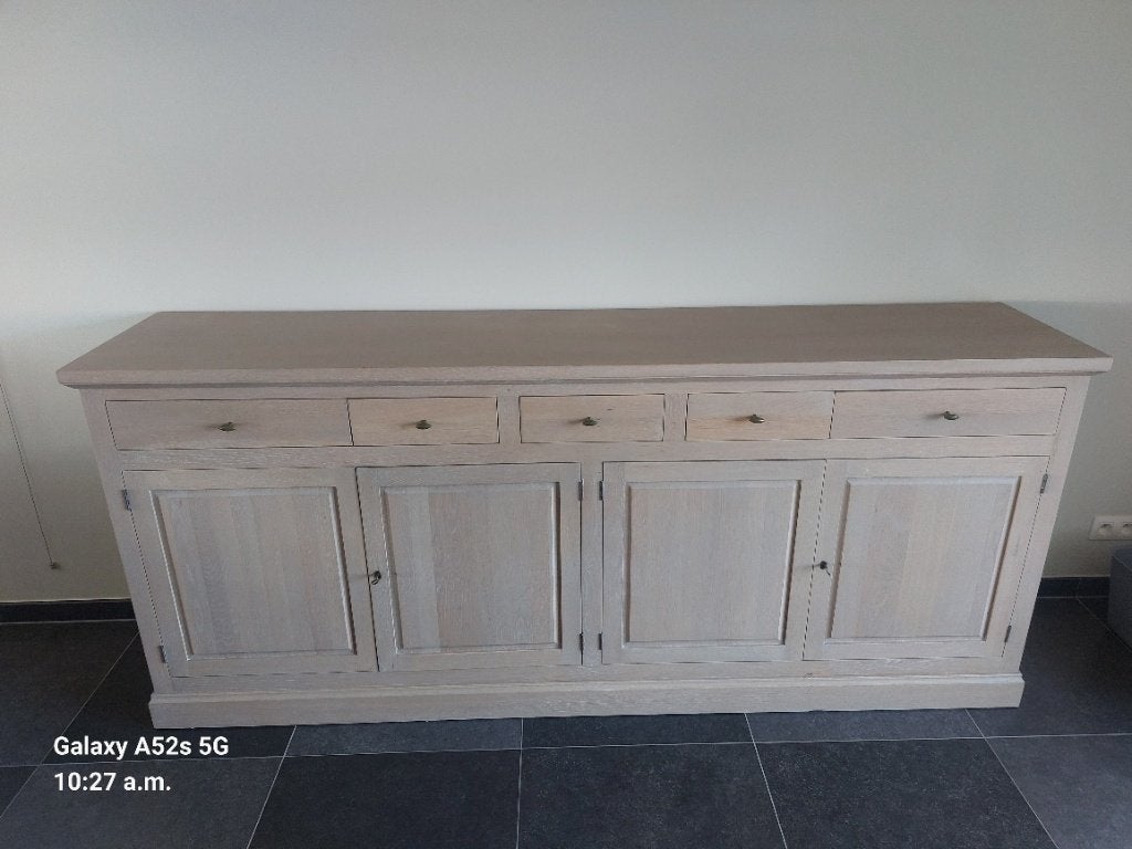 Complete eetkamer Dressoir, Barkast, Tafel, TV Kast, Stoelen, Ophalen, Gebruikt