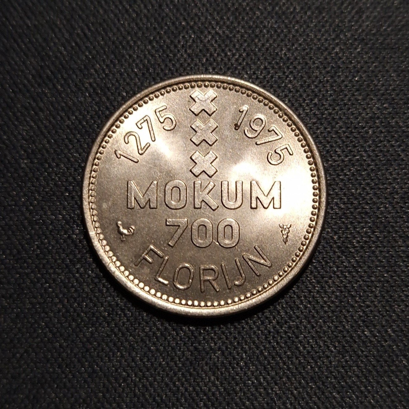 Penning 700 jaar Mokum, Postzegels en Munten, Penningen en Medailles, Verzenden, Overige materialen, Nederland