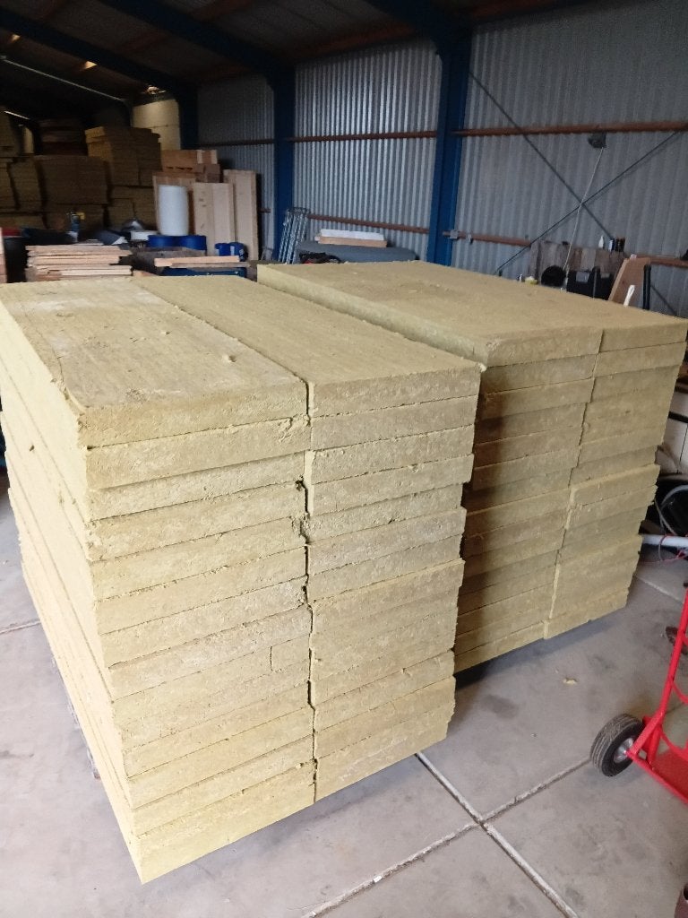 Steenwol platen harde persing  10 cm, Ophalen, Vloerisolatie, Steenwol, Zo goed als nieuw