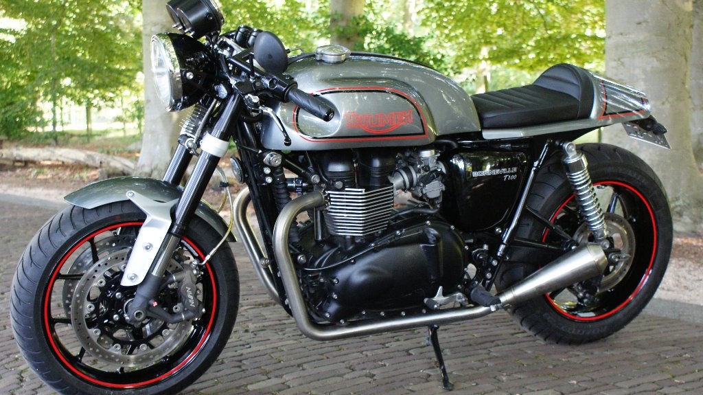 triumph bonneville  T100 caferacer, Motoren, Motorrijbewijs A, Gebruikt, Particulier, Meer dan 35 kW