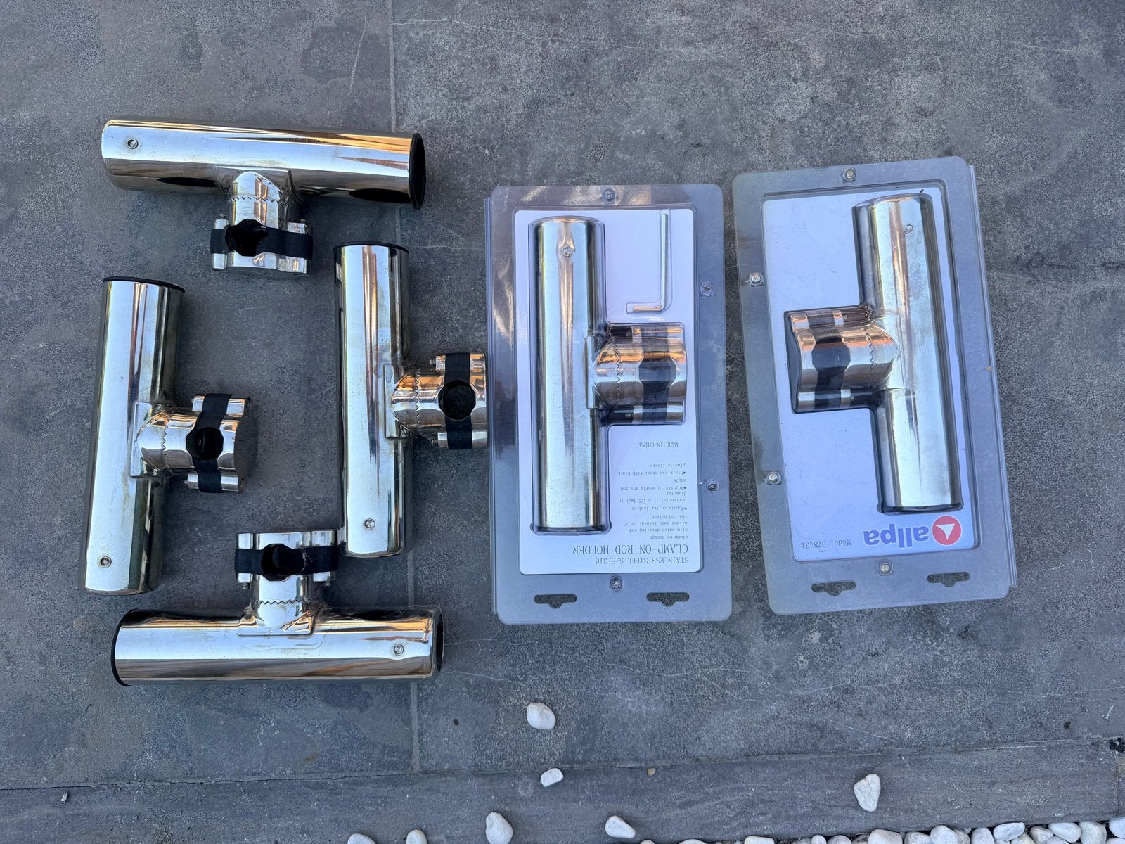 ALLPA RVS Hengelhouders en Berkley Tube Rod Holder, Ophalen of Verzenden, Gebruikt, Overige typen