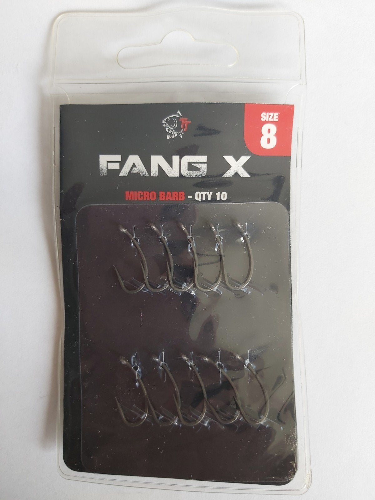 Nash Fang X Micro Barb Vishaakjes - Maat 8 (10 stuks), Ophalen of Verzenden, Nieuw, Haak