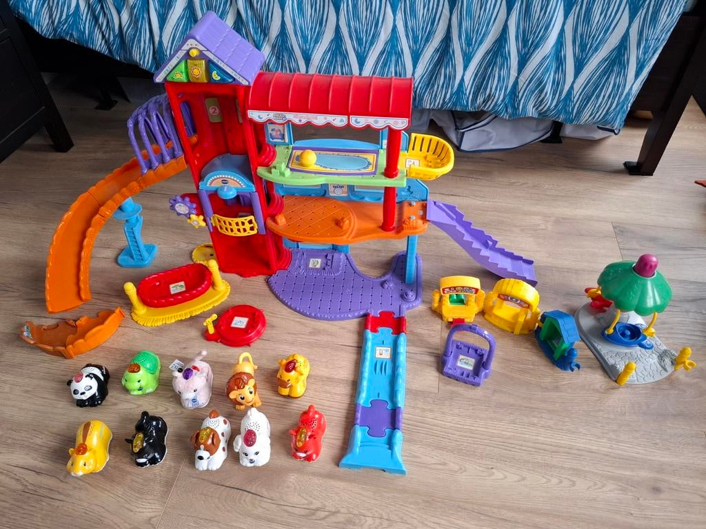 VTech Zoef Zoef Dieren Huis met Glijbanen en Kermis, Kinderen en Baby's, Speelgoed | Overig, Ophalen, Gebruikt, Jongen of Meisje