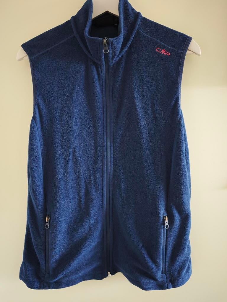 Blauwe fleece outdoor bodywarmer dames Large CMP

Weinig ged, Ophalen of Verzenden, Zo goed als nieuw, Maat 38/40 (M), Blauw