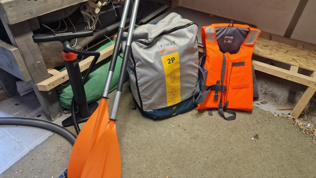 Opblaasbare toerkajak 1 tot 2P  compleet ITIWIT, Ophalen