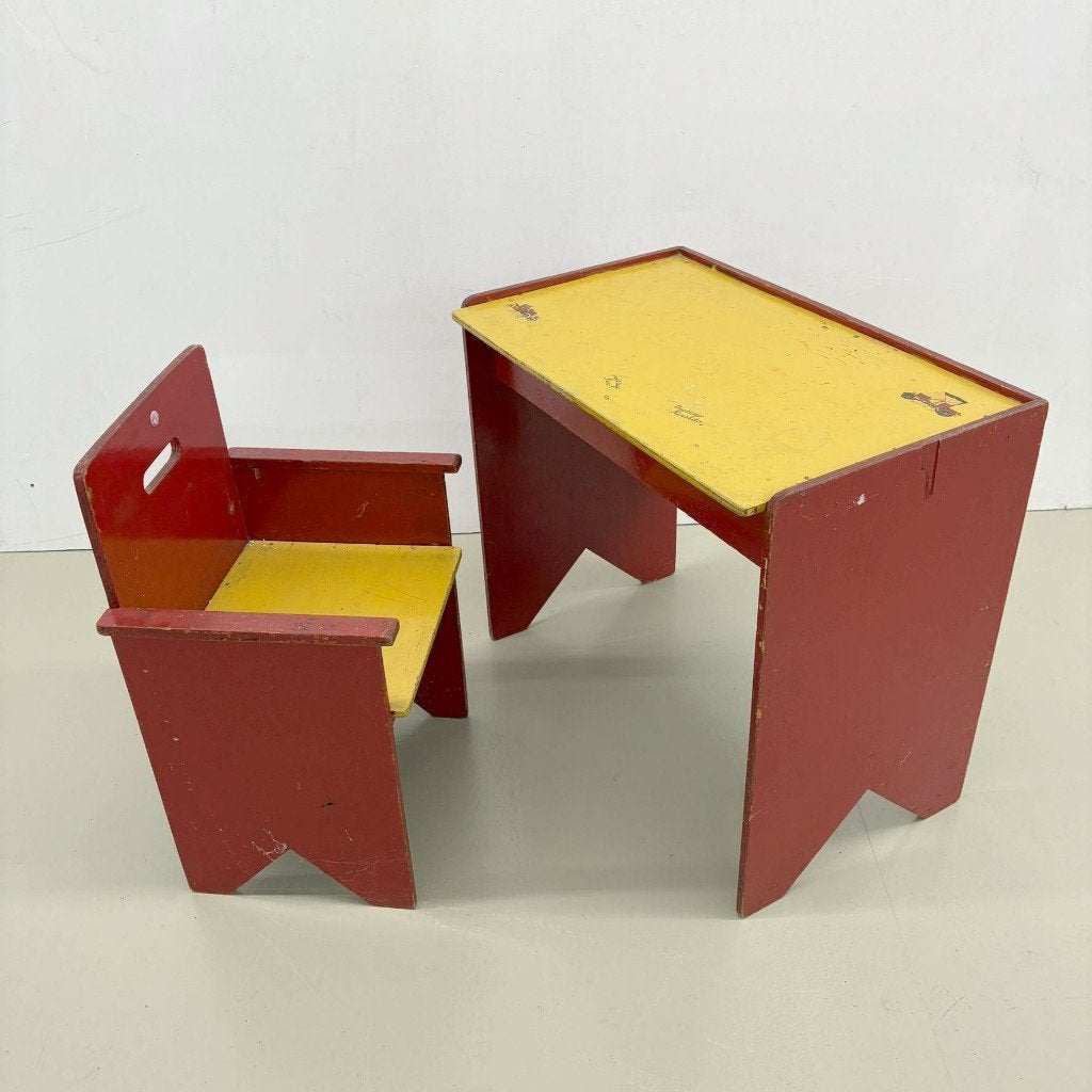 peutertafeltje met stoeltje, Kinderen en Baby's, Kinderkamer | Tafels en Stoelen, Ophalen, Gebruikt, ., .