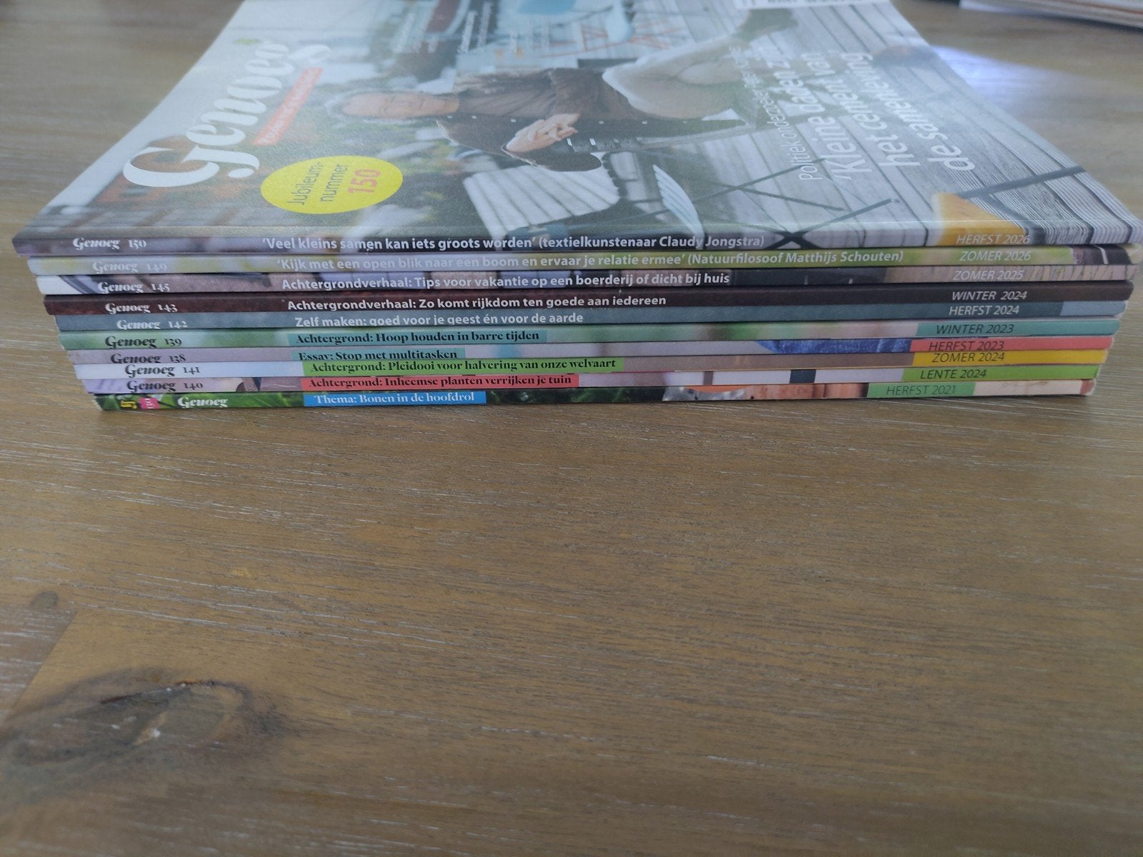 Tien nummers van tijdschrift Genoeg (2021-2026), Boeken, Ophalen of Verzenden, Gelezen, Overige typen