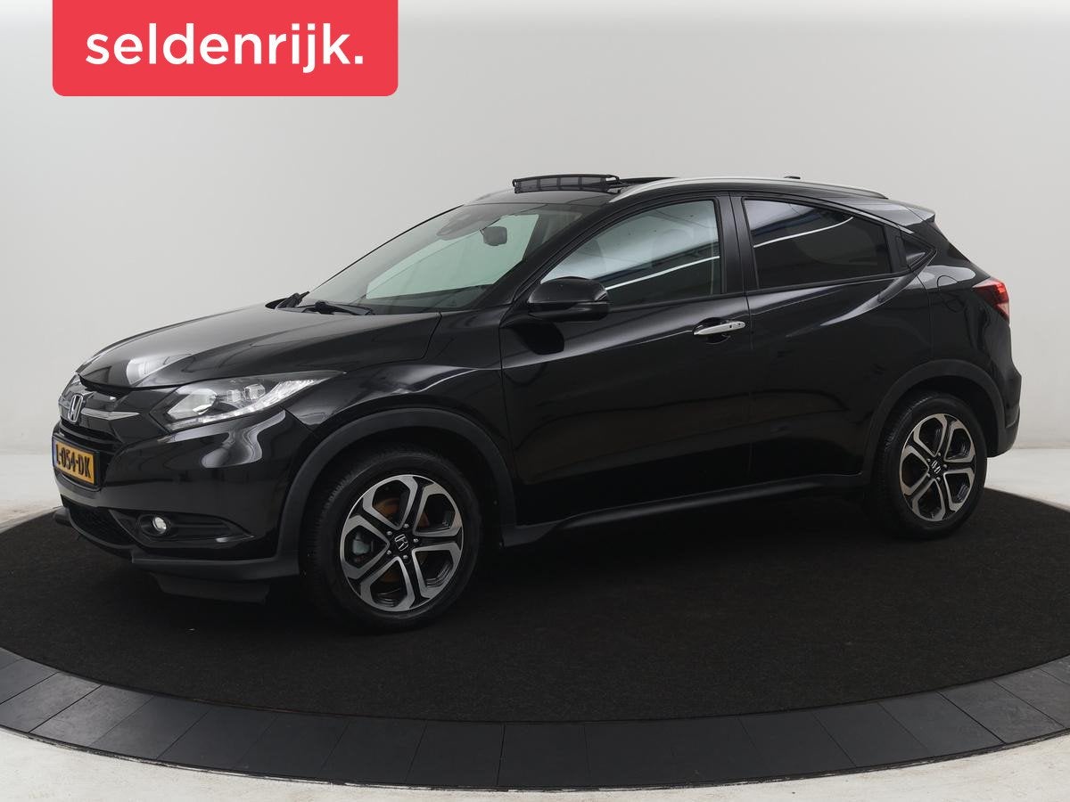 Honda HR-V 1.5 i-VTEC Executive | Panoramadak | Half leder |, Auto's, Voorwielaandrijving, Leder en Stof, Zwart, Bedrijf