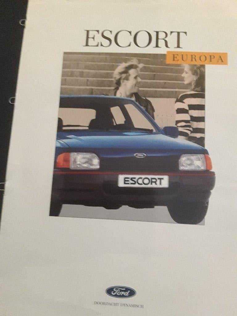 Folder Ford Escort Europa modeljaar 1990 incl CVT, Ophalen of Verzenden, Zo goed als nieuw, Ford