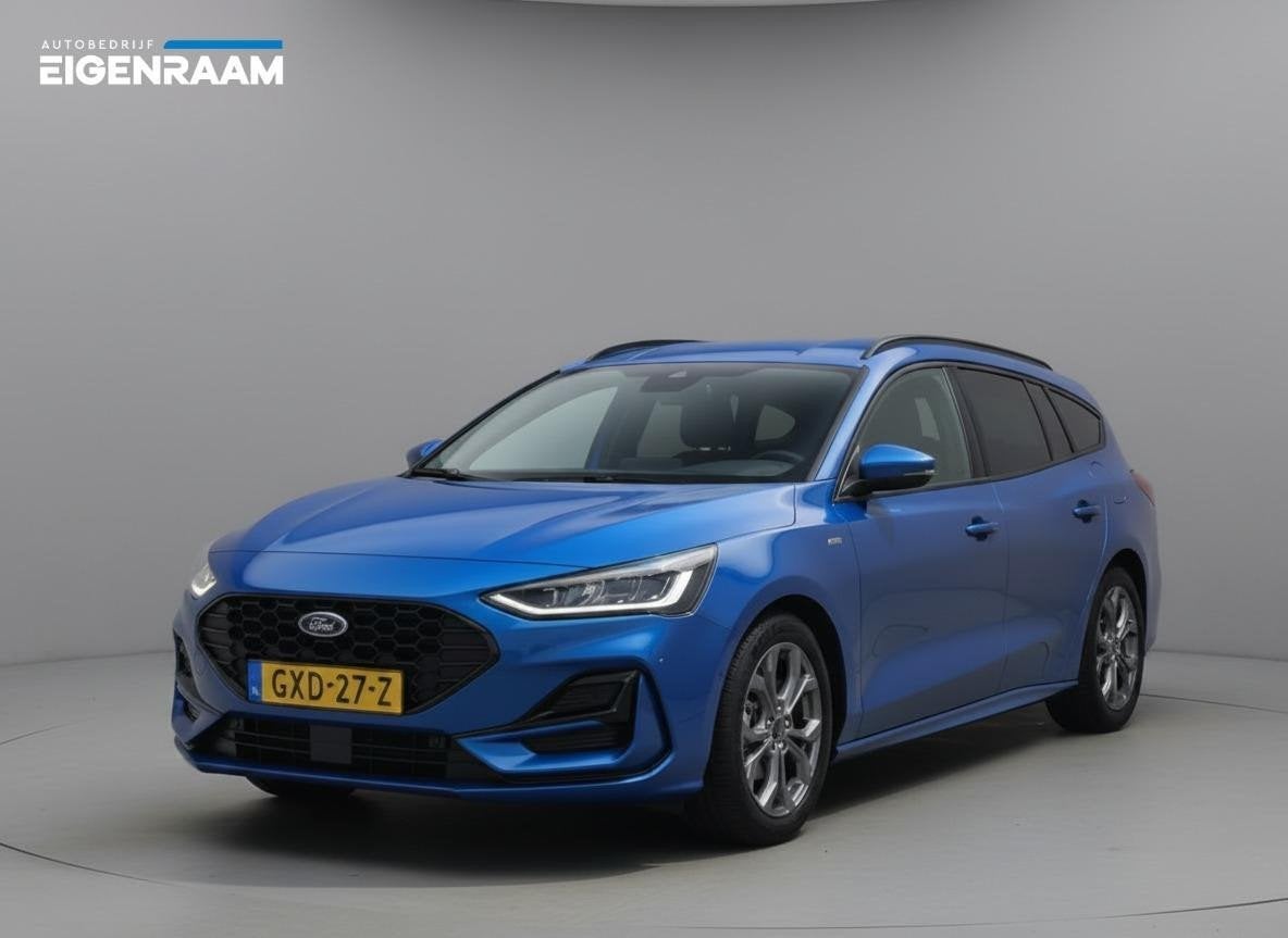 Ford Focus Wagon 1.0 EB Hybrid 155PK ST-Line | NAP | Automaa, Gebruikt, Euro 6, 1404 kg, Blauw