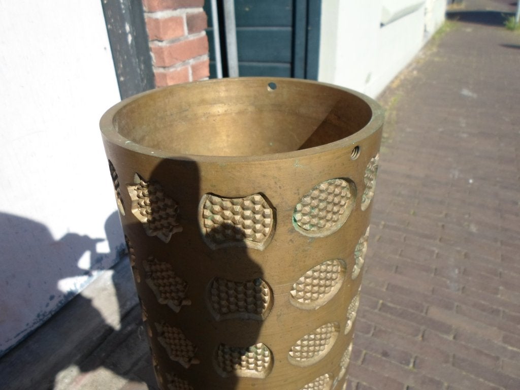 antieke industriele messing vorm, Ophalen, Gebruikt
