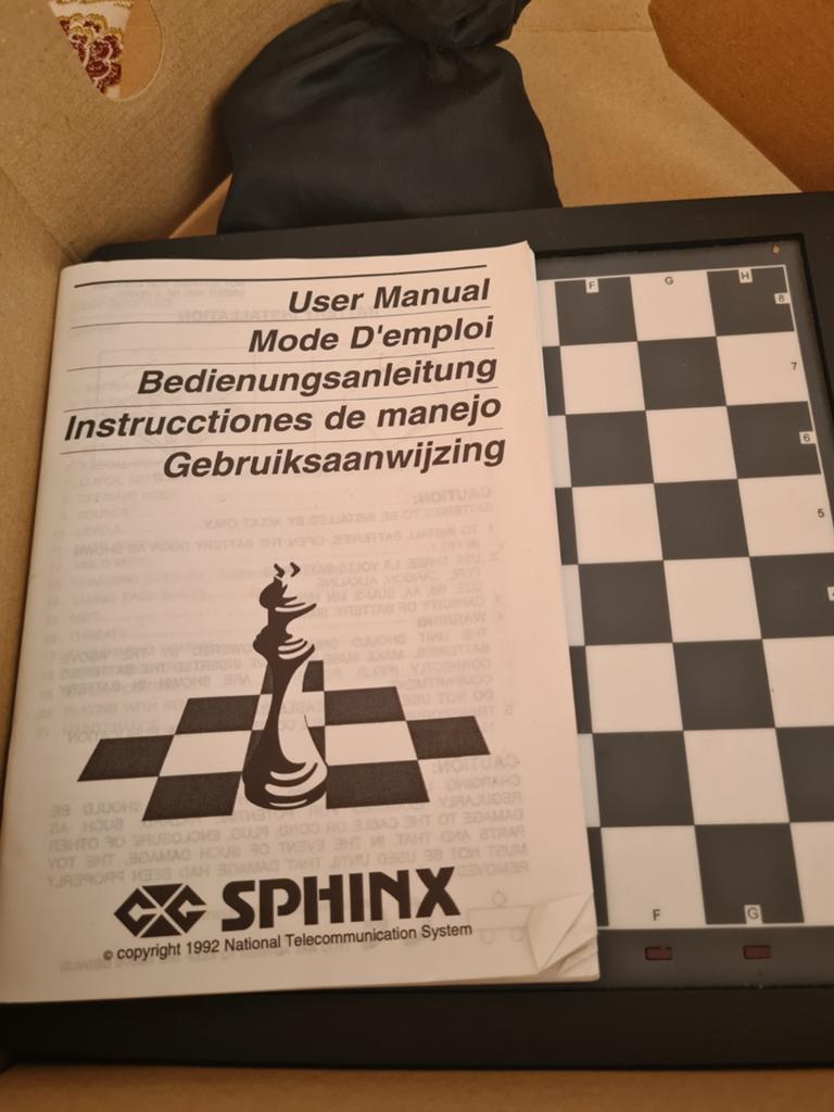 Sphinx schaakcomputer - Elektronisch schaakbord, Ophalen of Verzenden, Gebruikt, Schaken