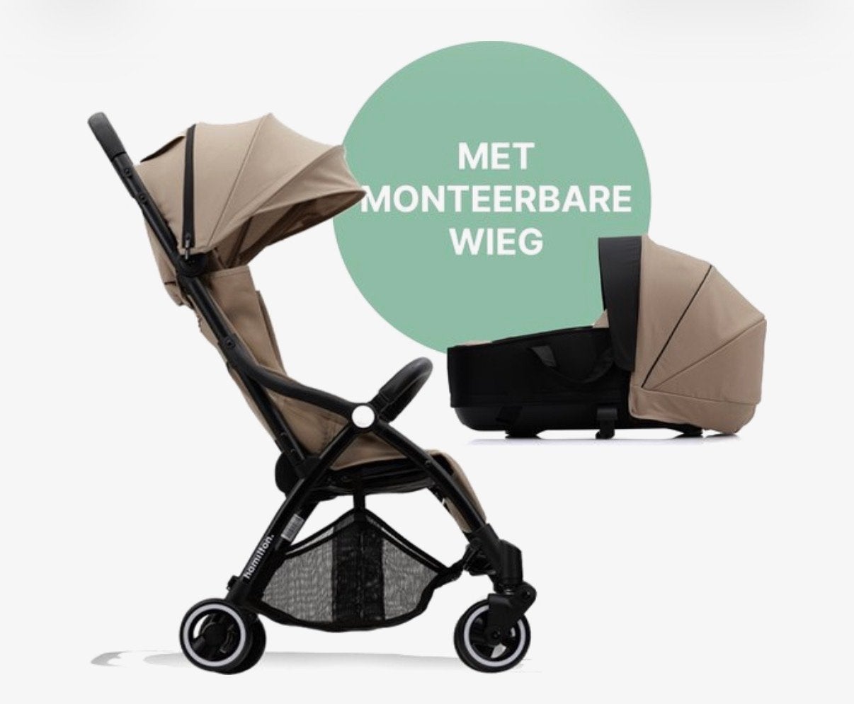 Hamilton by Yoop buggy met reiswieg (nieuw in doos), Kinderen en Baby's, Gebruikt, Combiwagen, Met reiswieg, Ophalen