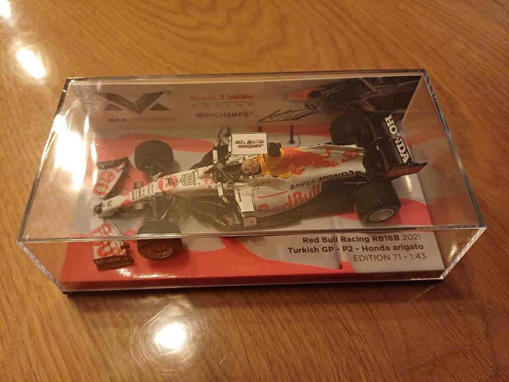 Max Verstappen Red Bull RB16B 2021schaalmodel, Ophalen of Verzenden, Nieuw, Auto, MiniChamps