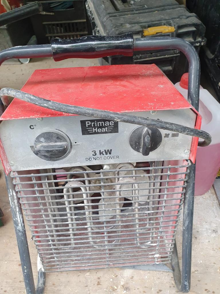 Primae Heat 3 kW elektrische kachel bouwkachel, 30 tot 80 cm, Gebruikt, Kachel, Minder dan 60 cm
