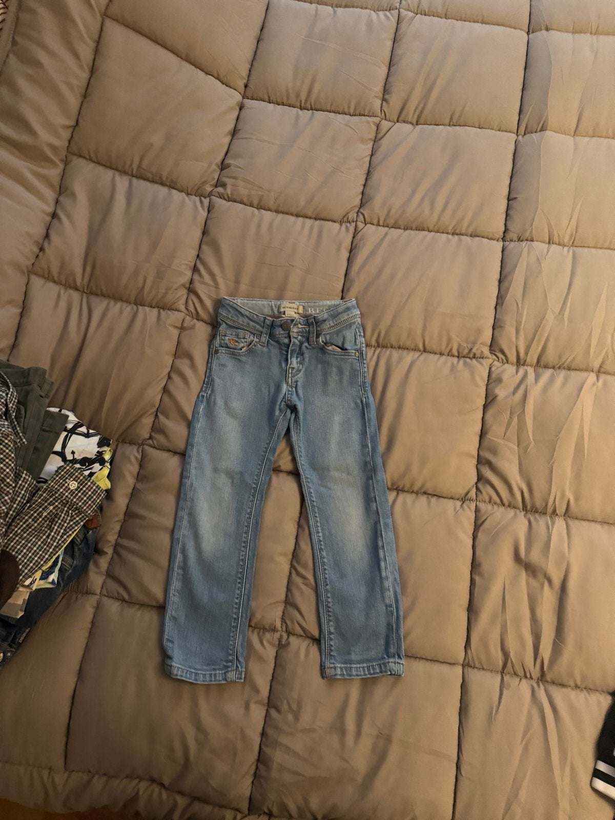 Originele Burberry spijkerbroek voor kinderen - Maat 4Y/102c, Ophalen of Verzenden, Zo goed als nieuw, Jongen of Meisje
