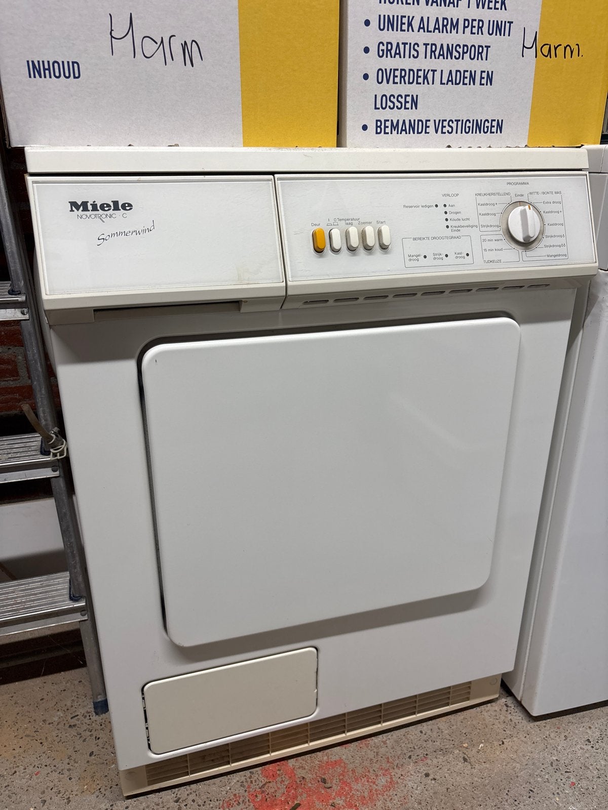 Miele Novotronic C Sommerwind Wasdroger, Ophalen, 6 tot 8 kg, Gebruikt, Voorlader