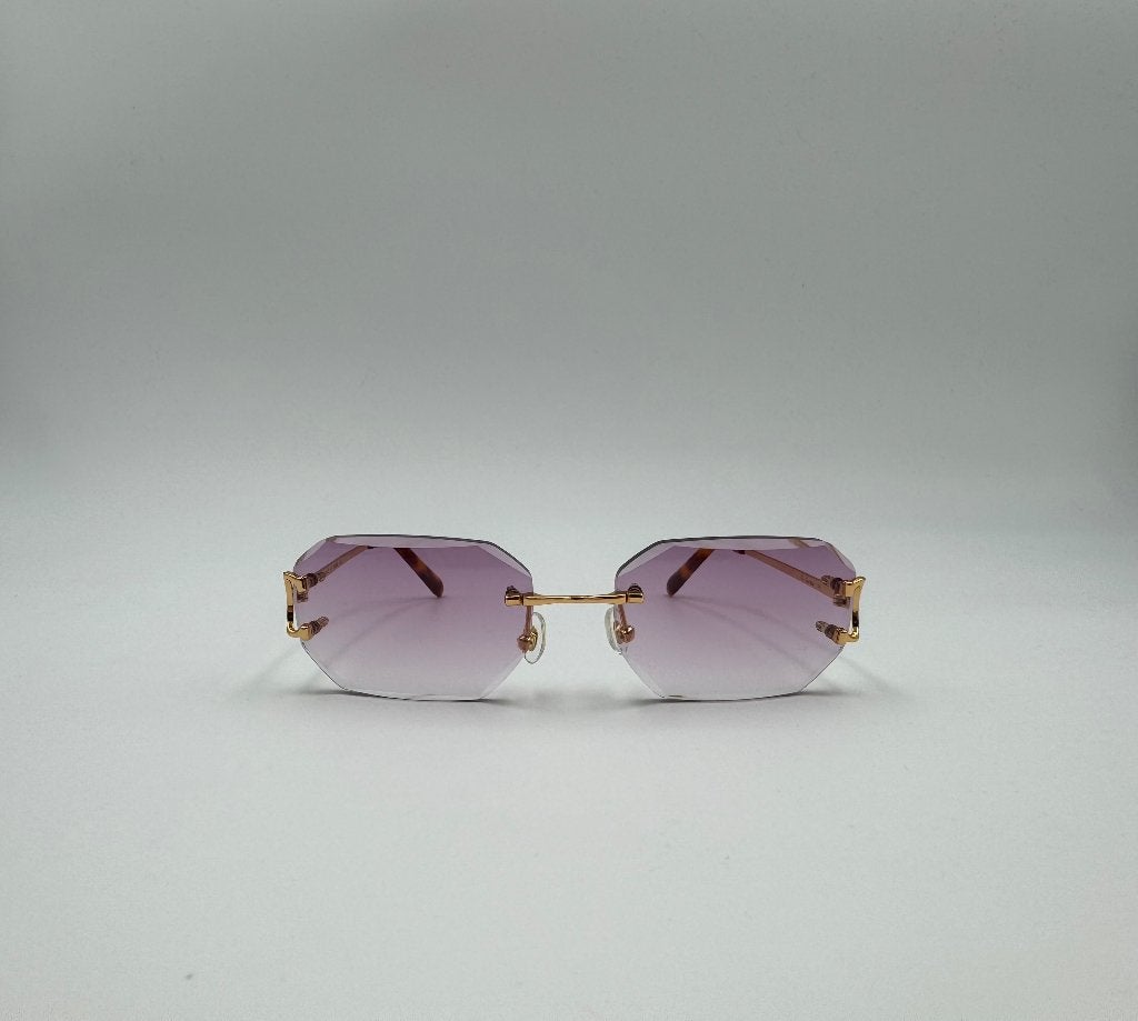 Cartier diamond cut bril paars, Overige merken, Paars, Nieuw, Ophalen of Verzenden