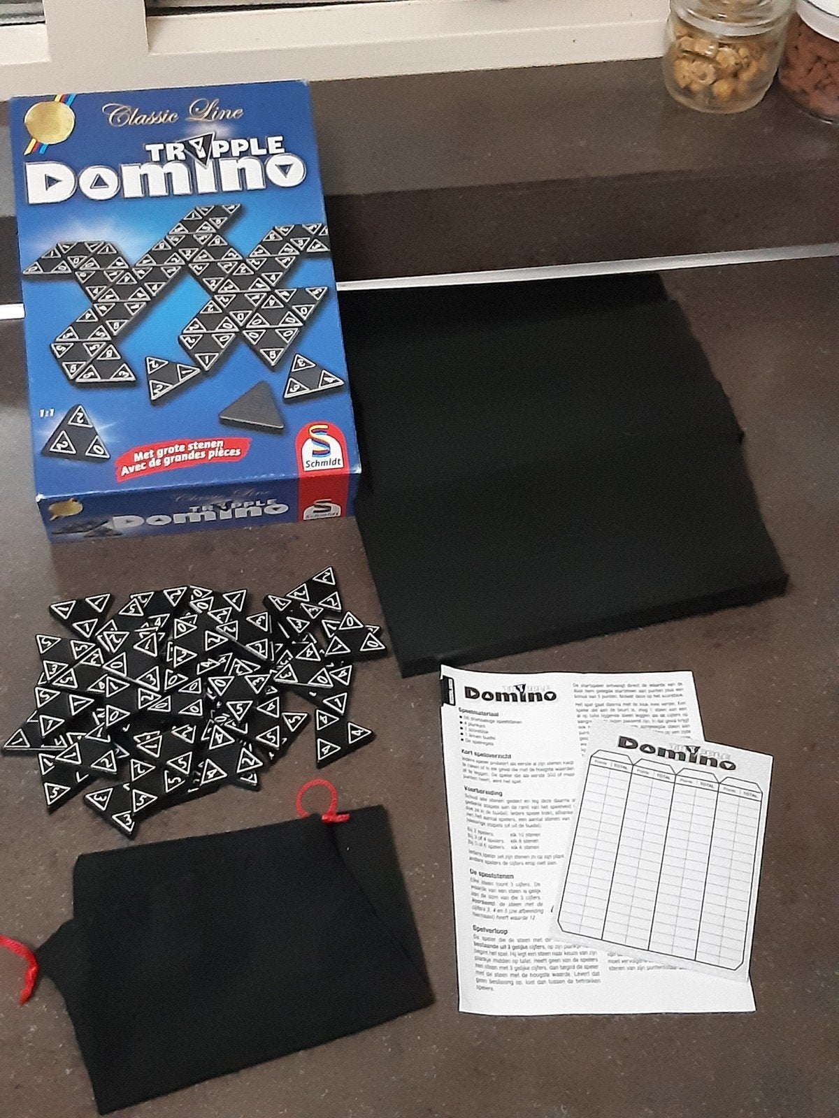 Triple domino / triomino uitmuntende staat, Ophalen of Verzenden, Zo goed als nieuw